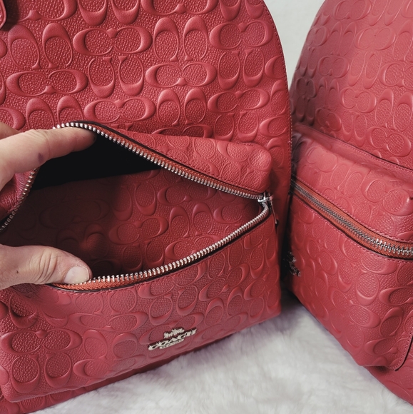 Coach Designer Backpack Signature Leather Bag - Picture 2 of 14